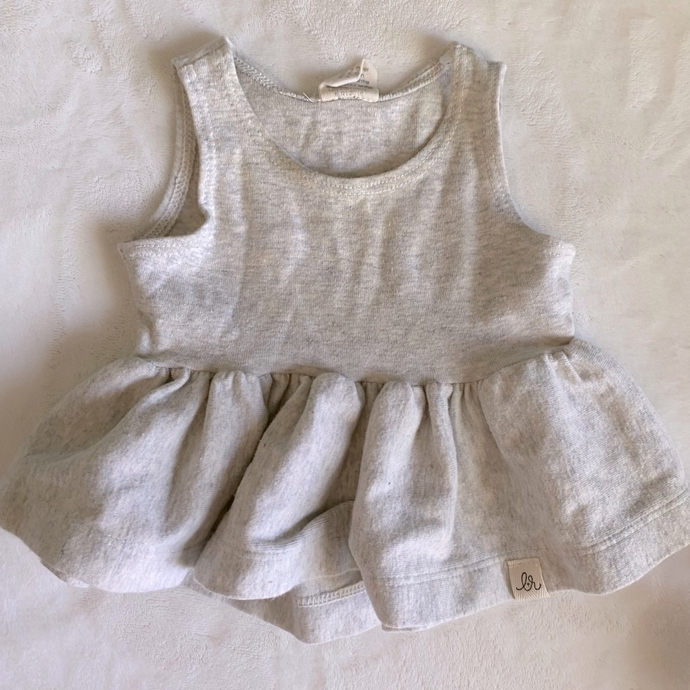 Little Road Co. peplum tank 0-3 months